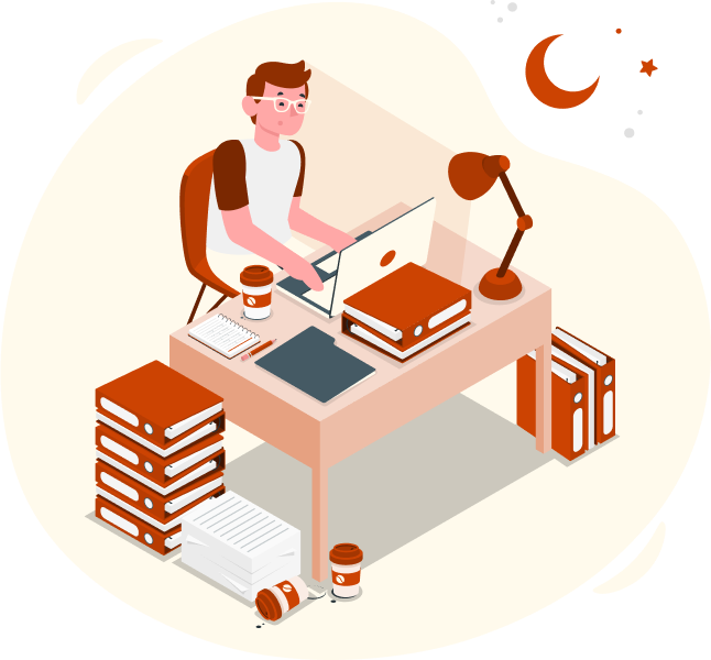 Boy in desktop